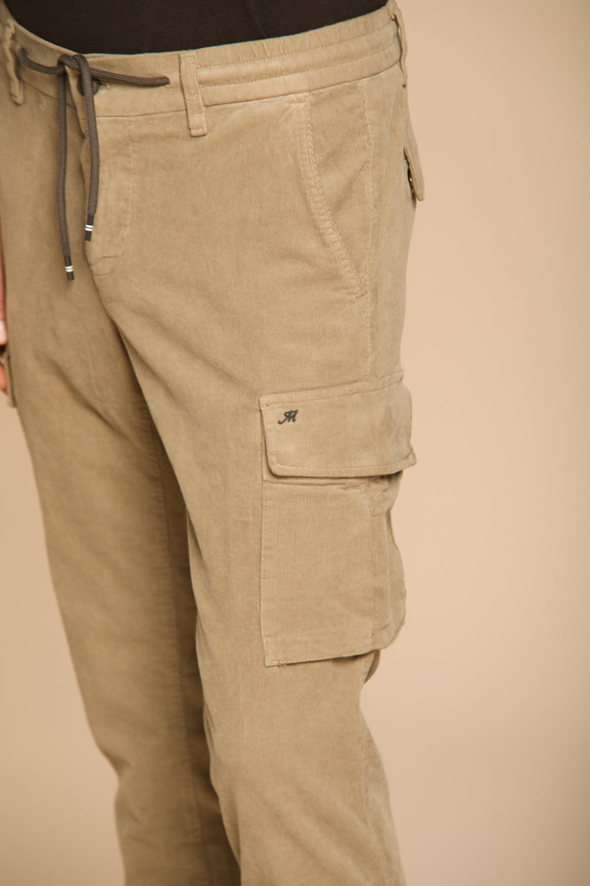 Foto 2 Chile Jogger pantalone cargo uomo in velluto 1500 righe extra slim fit