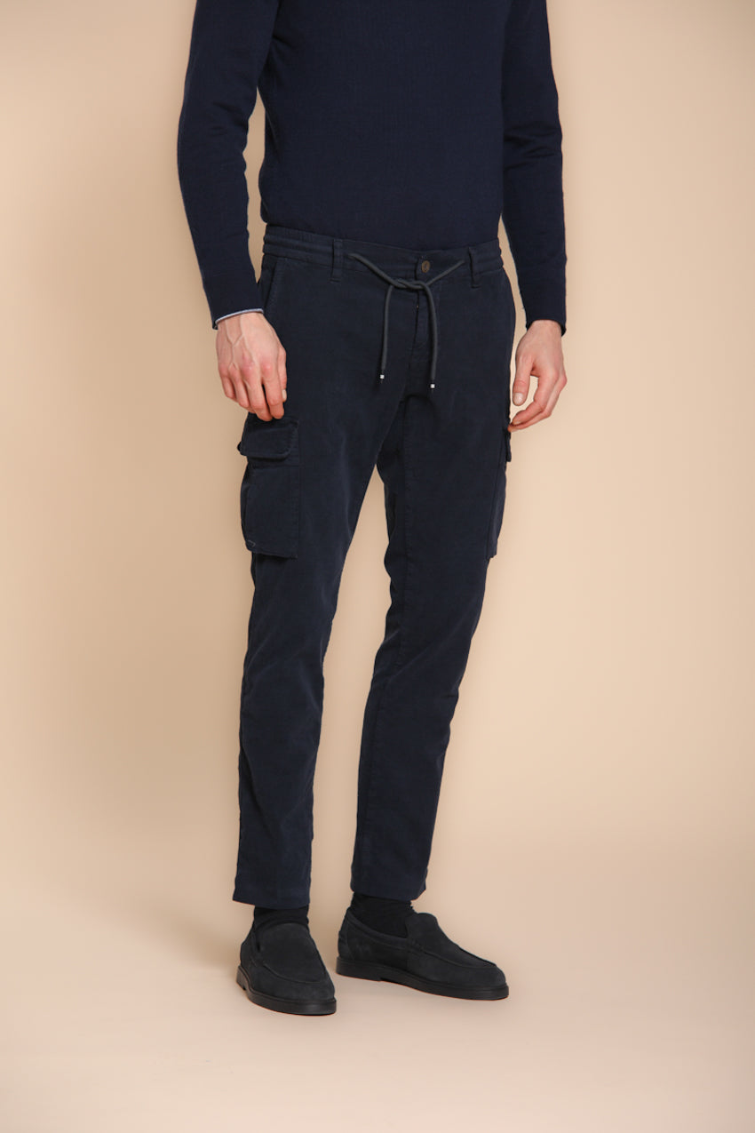 Foto 1 Chile Jogger pantalone cargo uomo in velluto 1500 righe extra slim fit