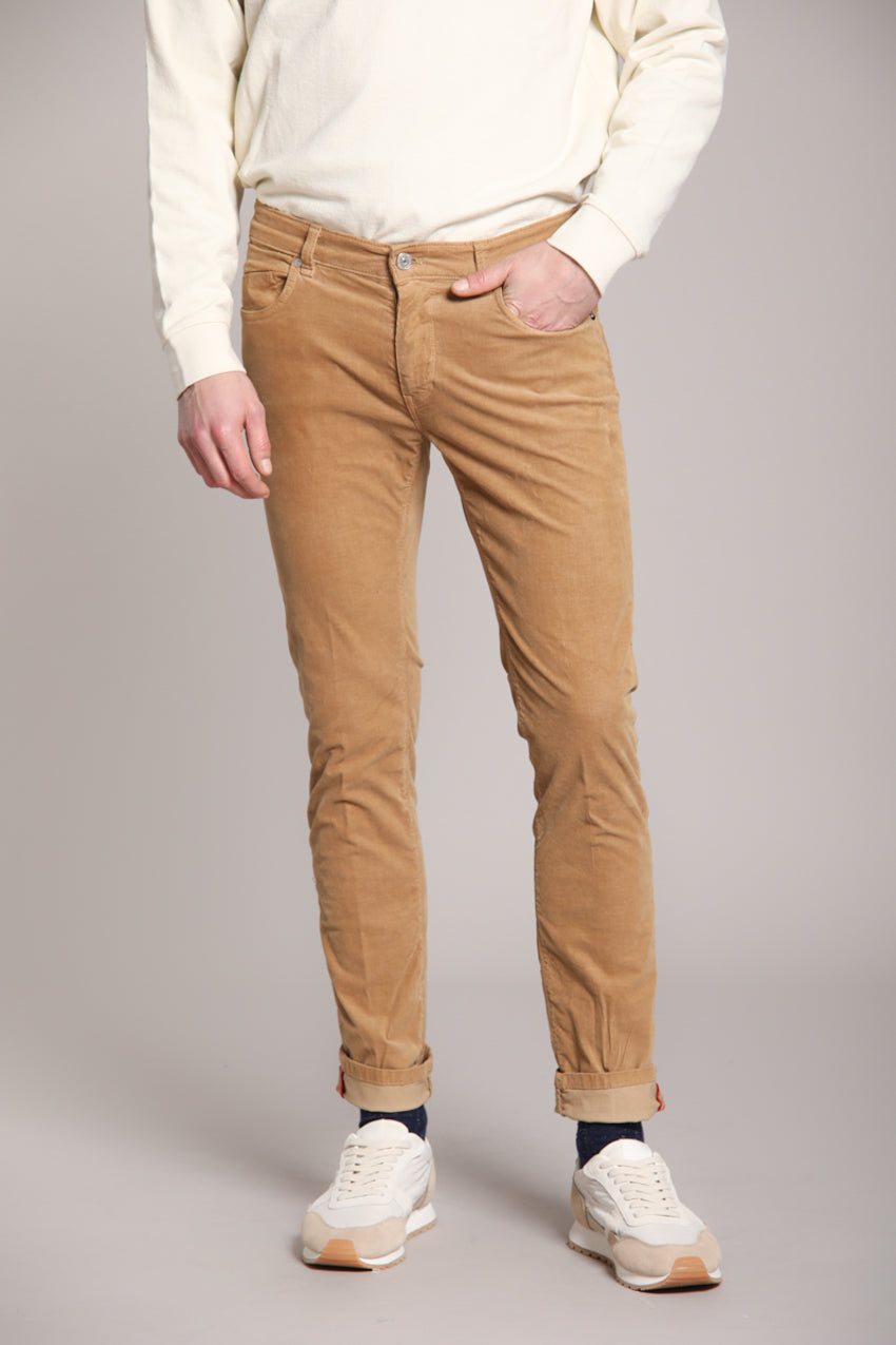 Foto 1 Harris pantalone 5 tasche uomo in velluto 1000 righe slim fit