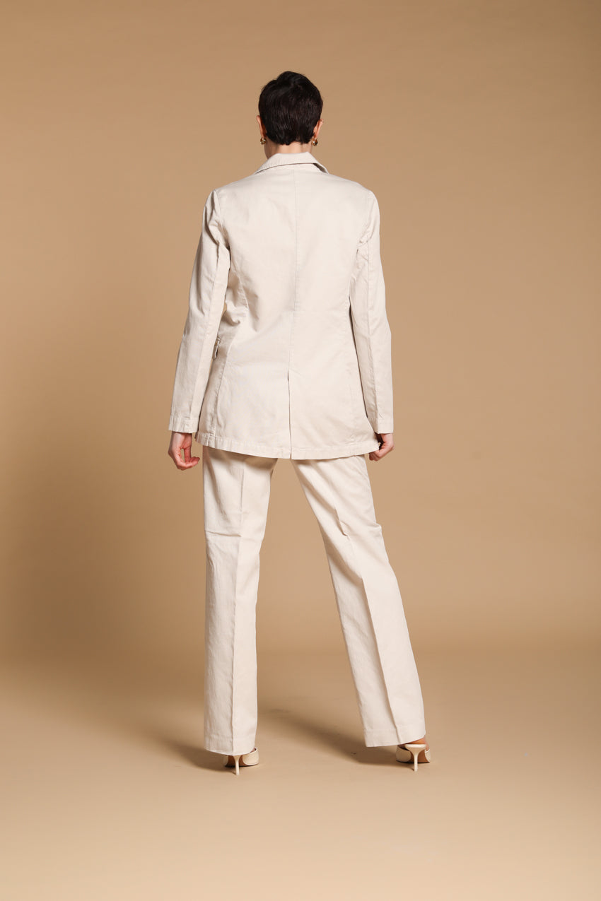Irene blazer donna in lino e twill di cotone