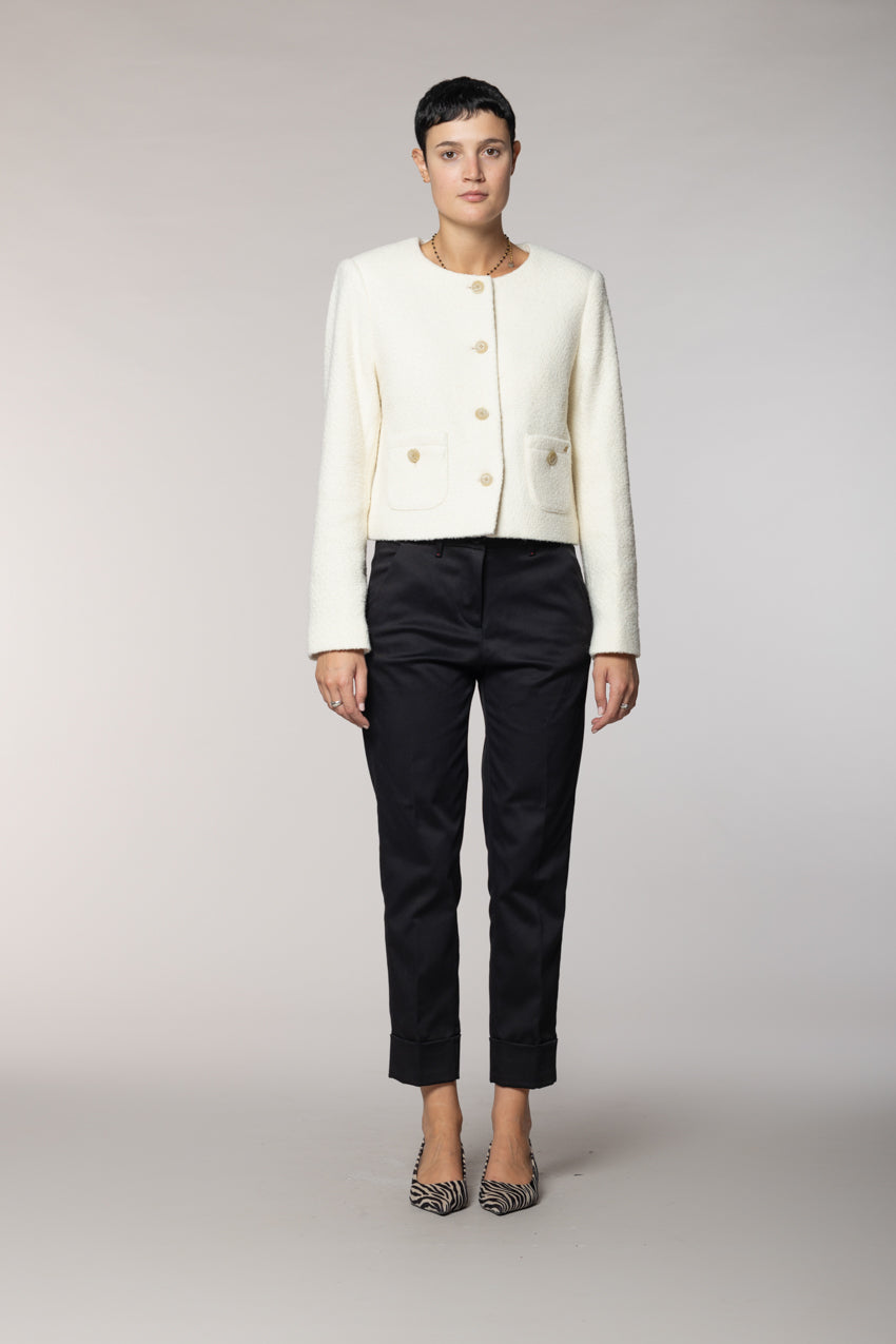 New York Carrot pantalone chino donna in gabardina carrot fit