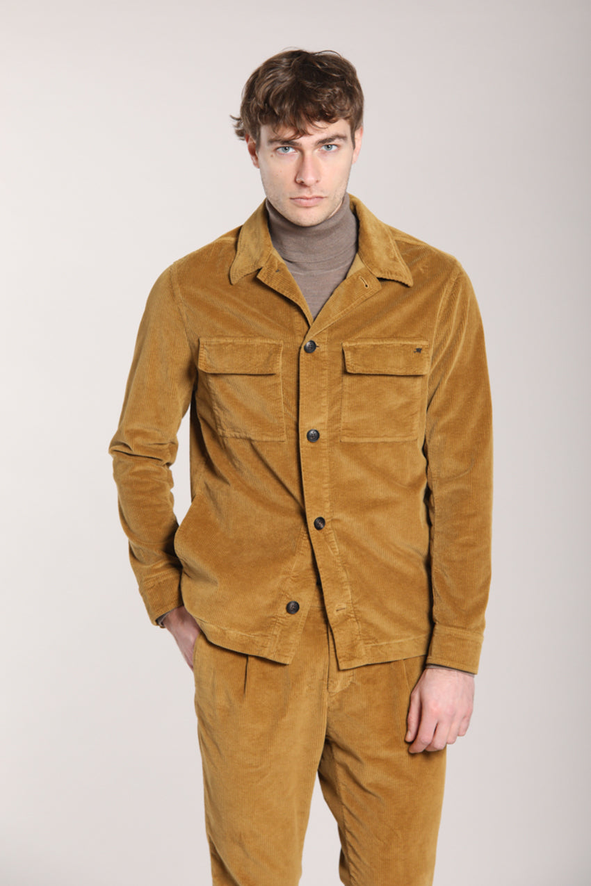 Foto 1 Steve overshirt uomo in velluto 500 righe