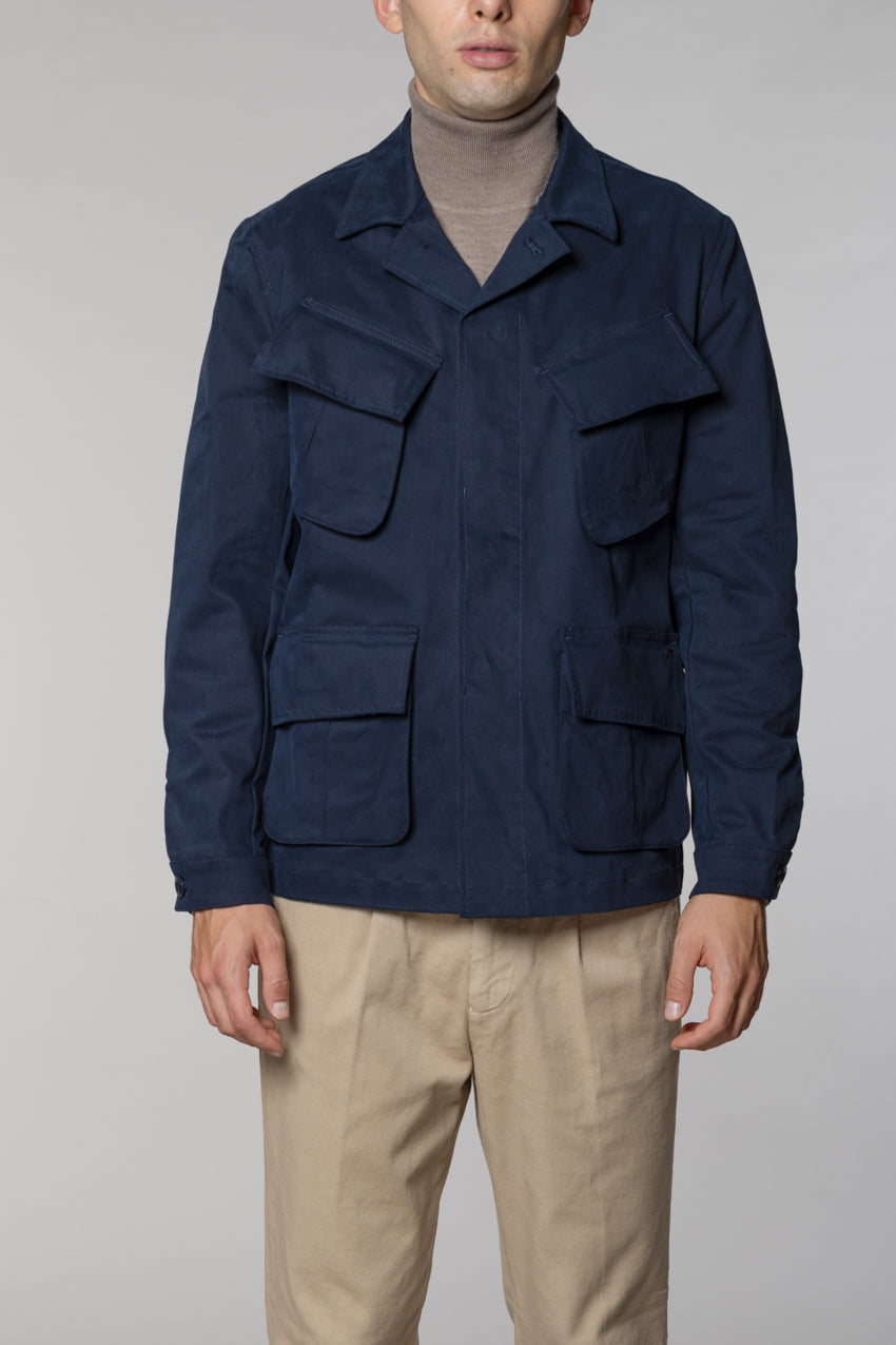 Vietnam Jacket giacca uomo in gabardina tinto pezza