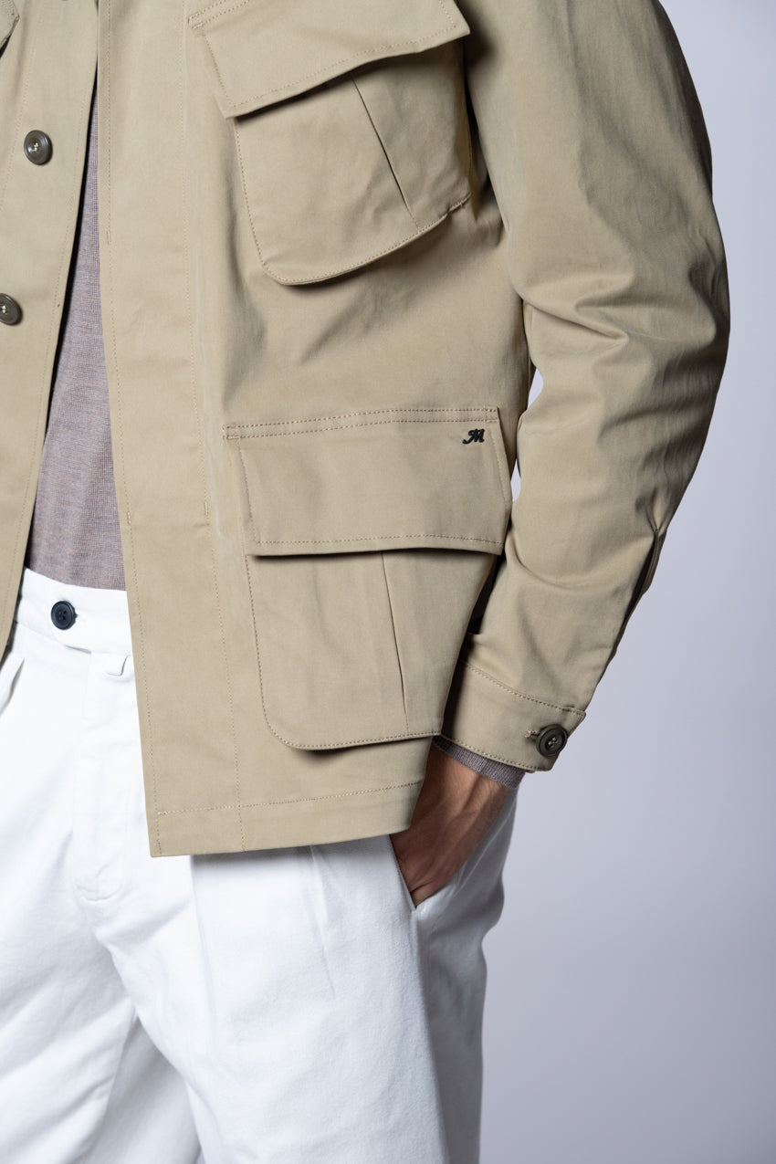 Vietnam Jacket giacca uomo in gabardina tinto pezza