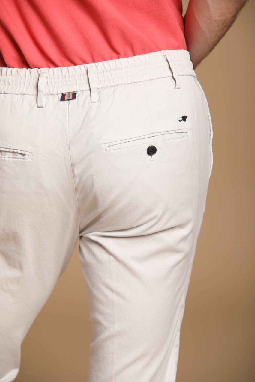 Milano Jogger pantalone chino jogger uomo in cotone e tencel extra slim fit