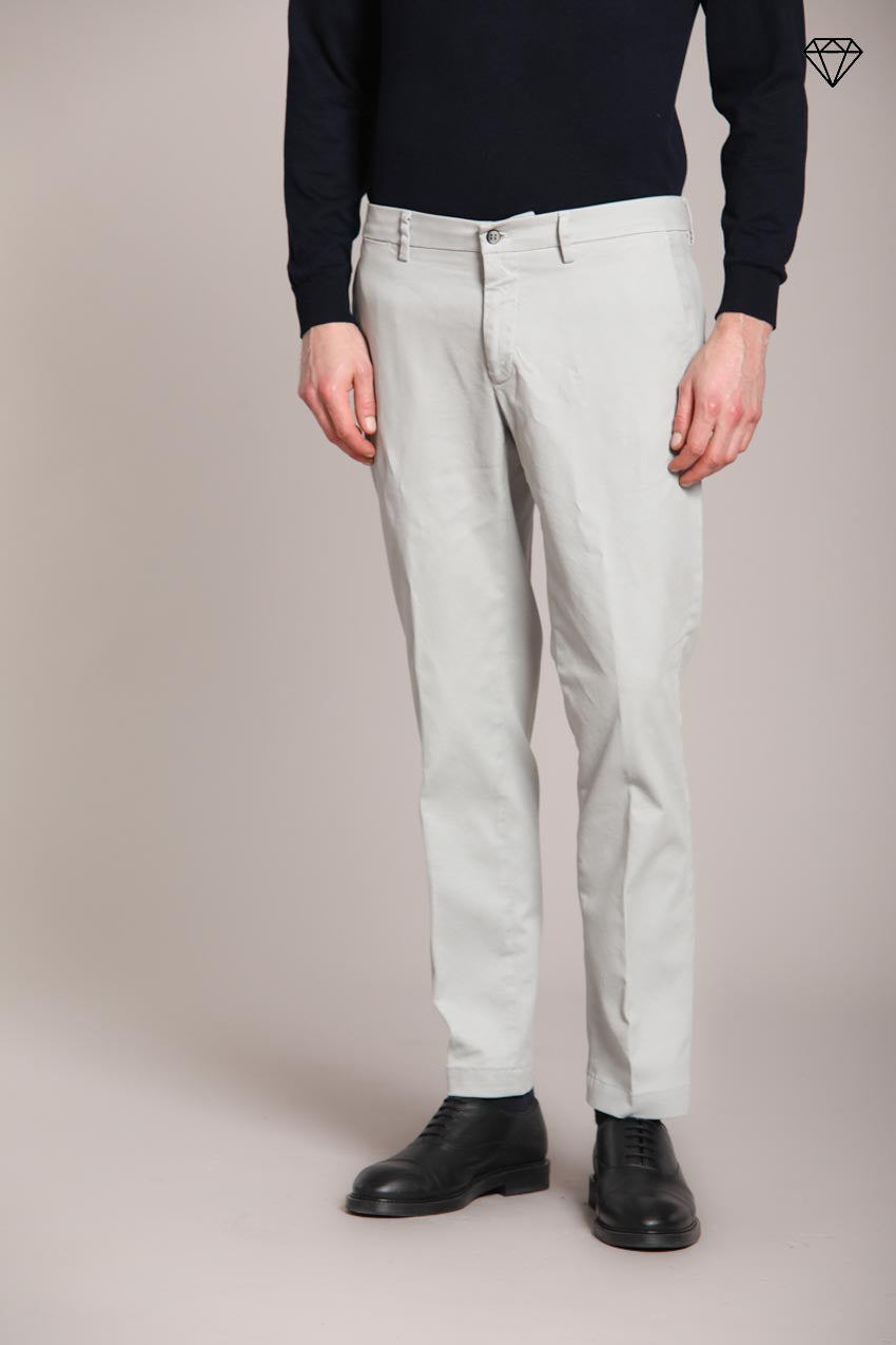 Foto 1 New York pantalone chino uomo in gabardina stretch regular fit ①