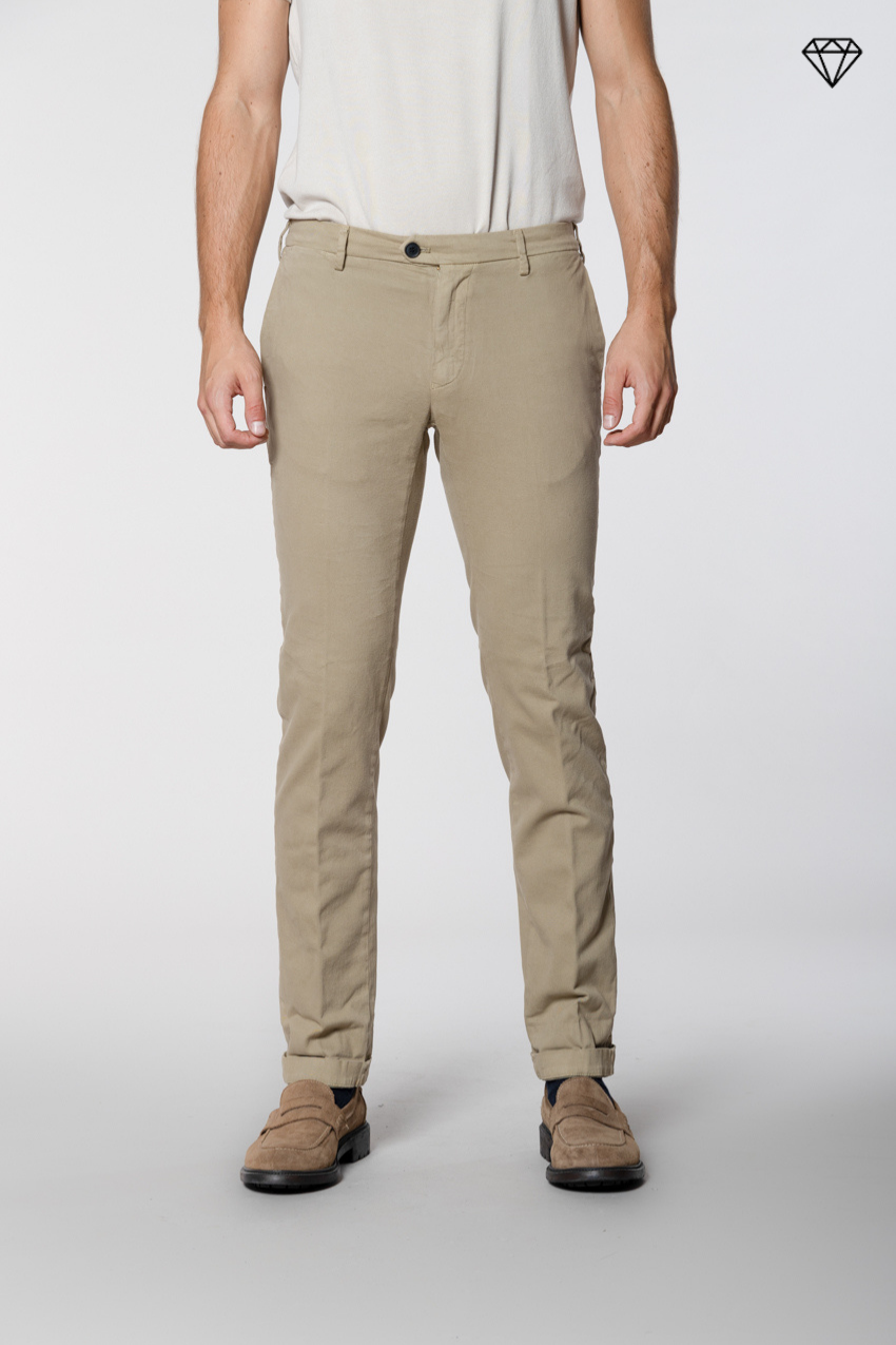 New York Sartoriale pantalone chino uomo sartoriale in cotone lana regular fit ①