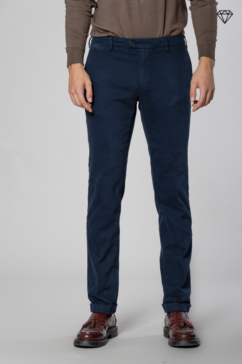 New York Sartoriale pantalone chino uomo sartoriale in cotone lana regular fit ①