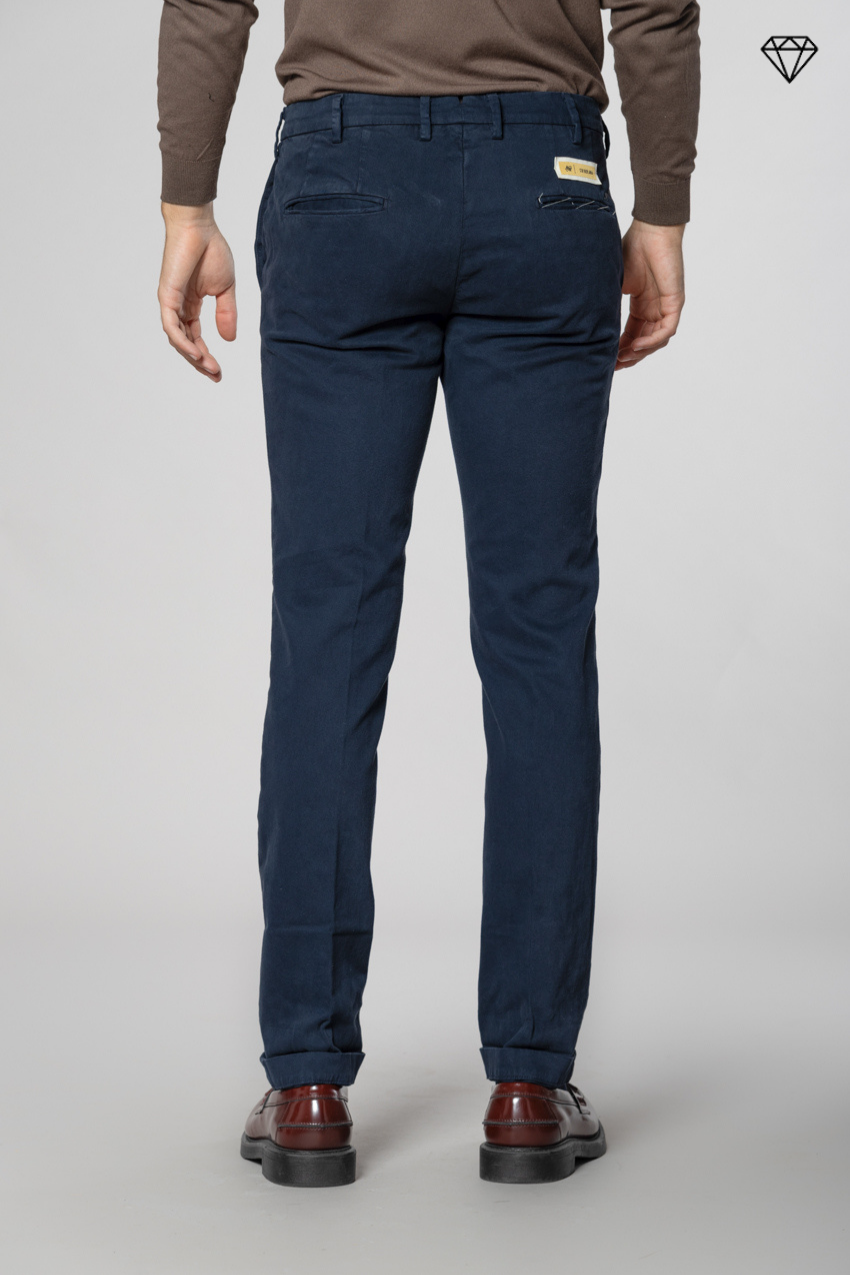 New York Sartoriale pantalone chino uomo sartoriale in cotone lana regular fit ①