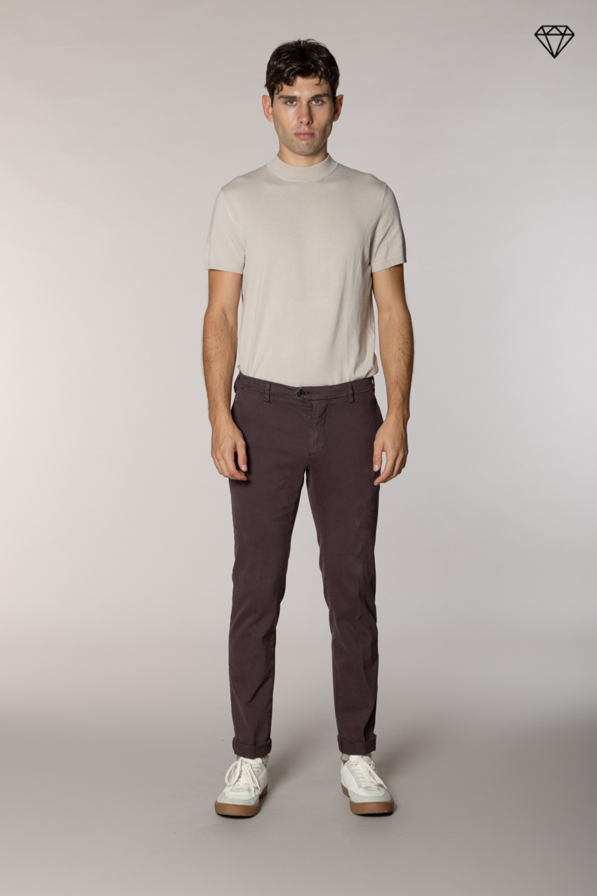 New York Sartoriale pantalone chino uomo sartoriale in cotone lana regular fit ①