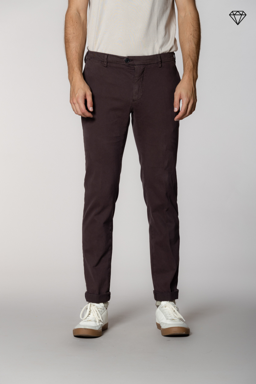 New York Sartoriale pantalone chino uomo sartoriale in cotone lana regular fit ①