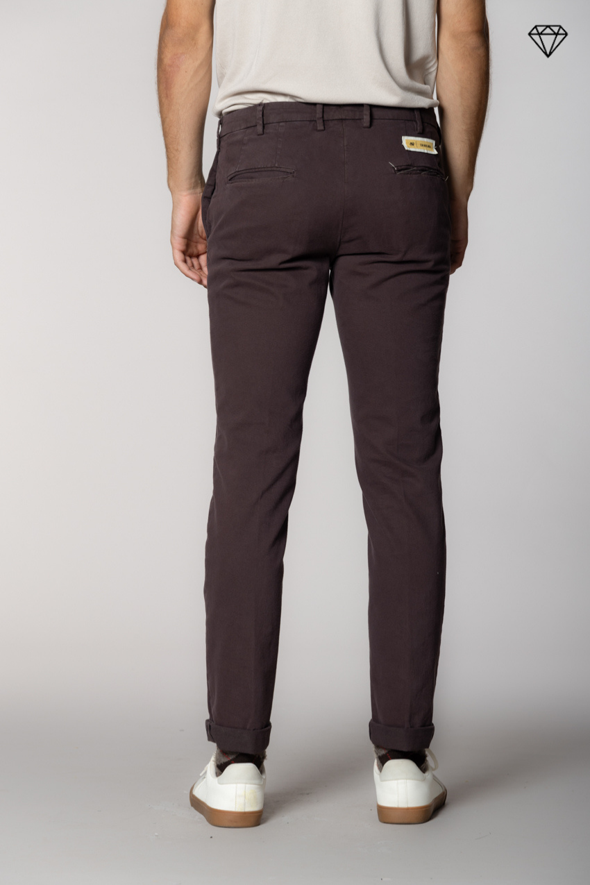New York Sartoriale pantalone chino uomo sartoriale in cotone lana regular fit ①