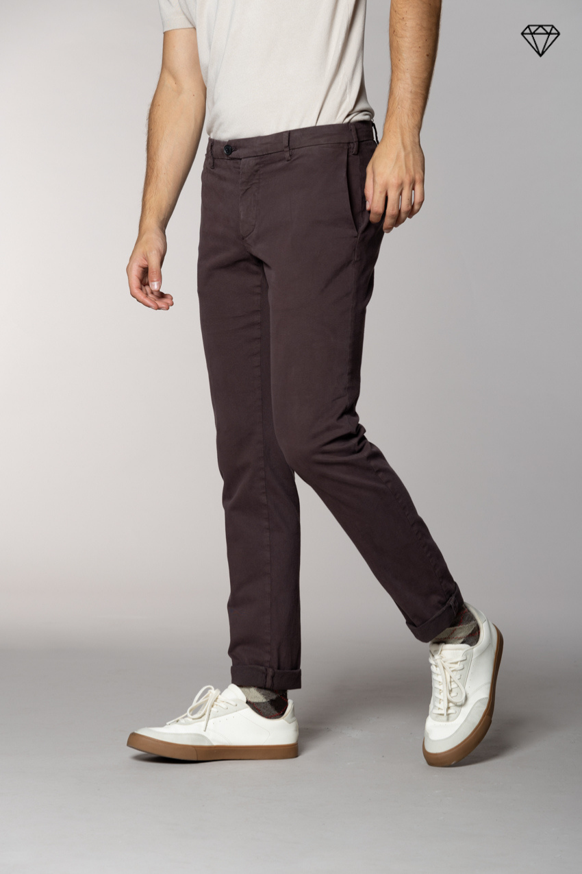 New York Sartoriale pantalone chino uomo sartoriale in cotone lana regular fit ①