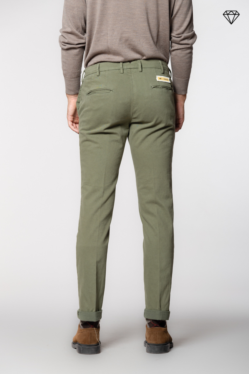 New York Sartoriale pantalone chino uomo sartoriale in cotone lana regular fit ①