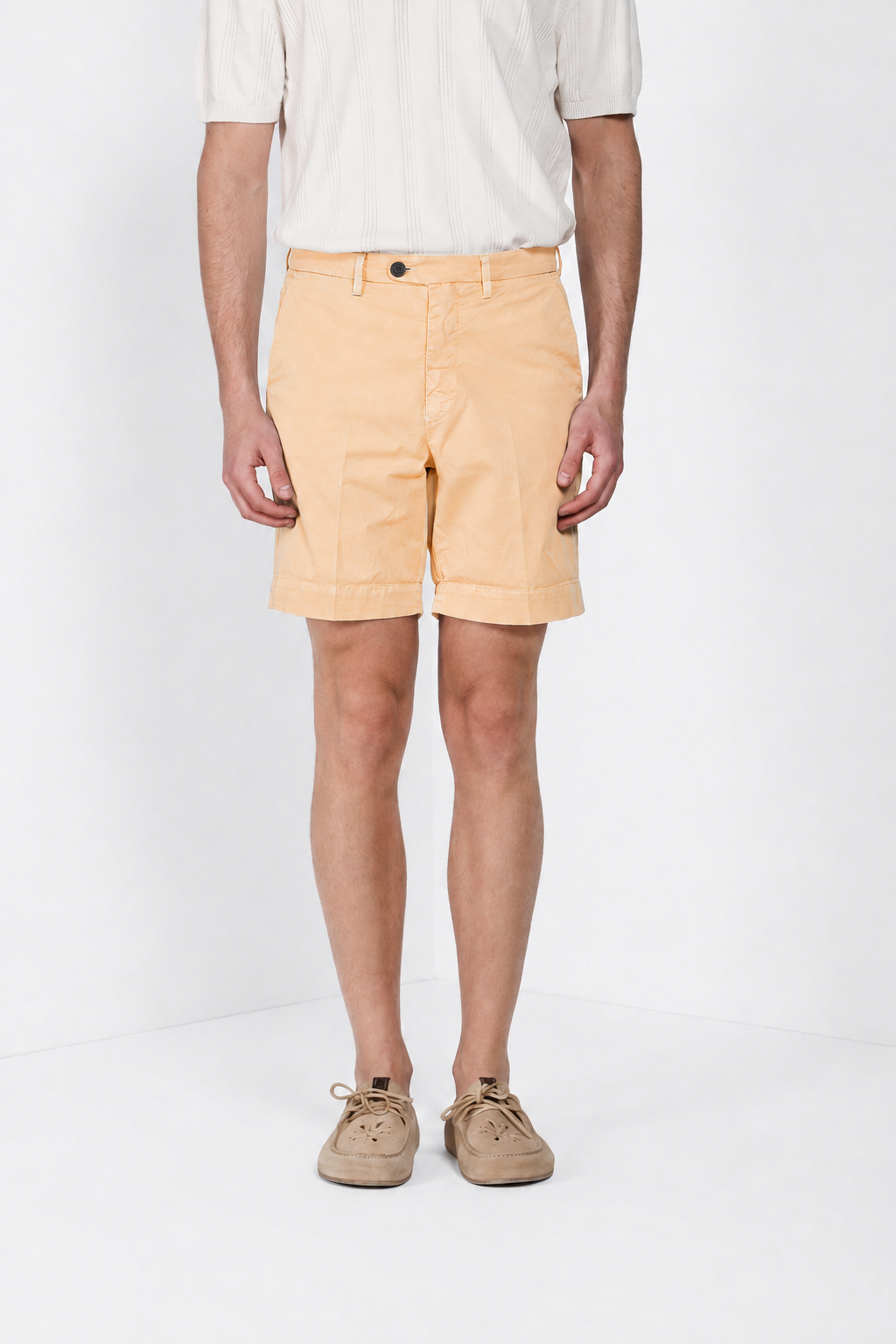 Boston delamere bermuda chino uomo in twill stretch relaxed fit