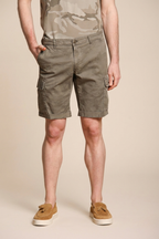 Chile bermuda cargo uomo in cotone fantasia camou slim fit ①