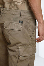 Chile bermuda cargo homme en coton imprimé camouflage slim fit ①