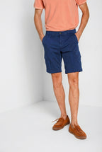 Chile bermuda cargo homme en satin stretch slim fit ①