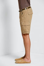 Chile bermuda cargo homme en satin stretch slim fit ①