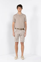 Dettaglio vita e tasche cargo bermuda cargo uomo Chile Mason's beige in twill SS26