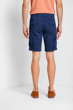 Chile men's cargo bermuda in stretch satin slim fit ①
