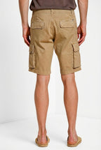 Chile men's cargo bermuda stretch satin slim fit ①