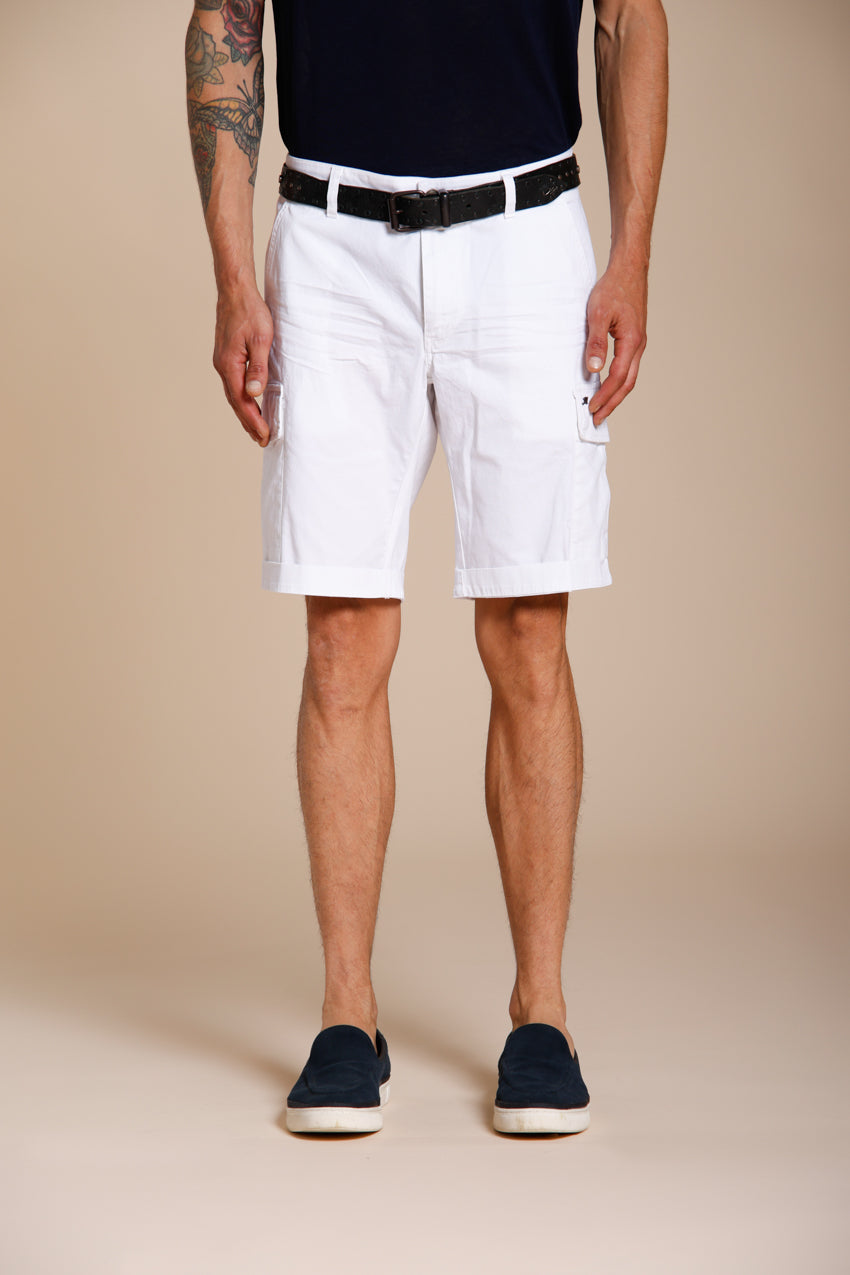 Chile Bermuda Cargo Herren aus Stretch-Satin slim fit ①