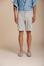 Chile Bermuda Cargo Herren aus Stretchsatin slim fit ①