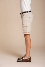 Chile Bermuda Cargo Herren aus Stretch-Satin slim fit ①