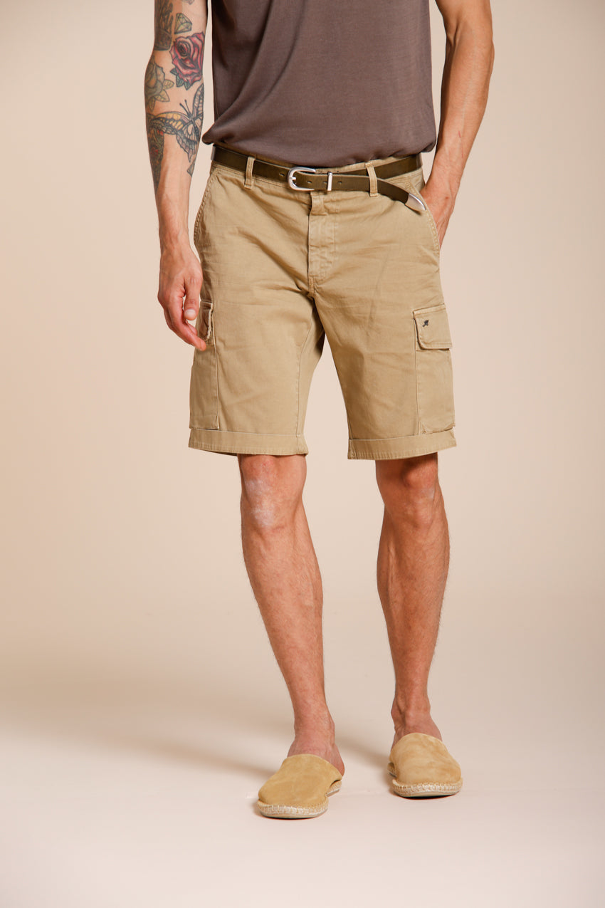 Chile Bermuda Cargo Herren aus Stretch-Satin slim fit ①