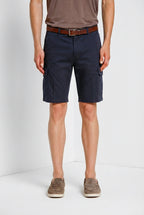 Chile men's cargo bermuda in stretch satin slim fit ①