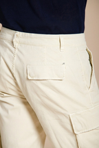 Chile bermuda cargo uomo in raso stretch slim fit ①