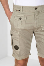 George Coolpocket bermuda cargo uomo in gabardina stretch logo edition carrot fit ①