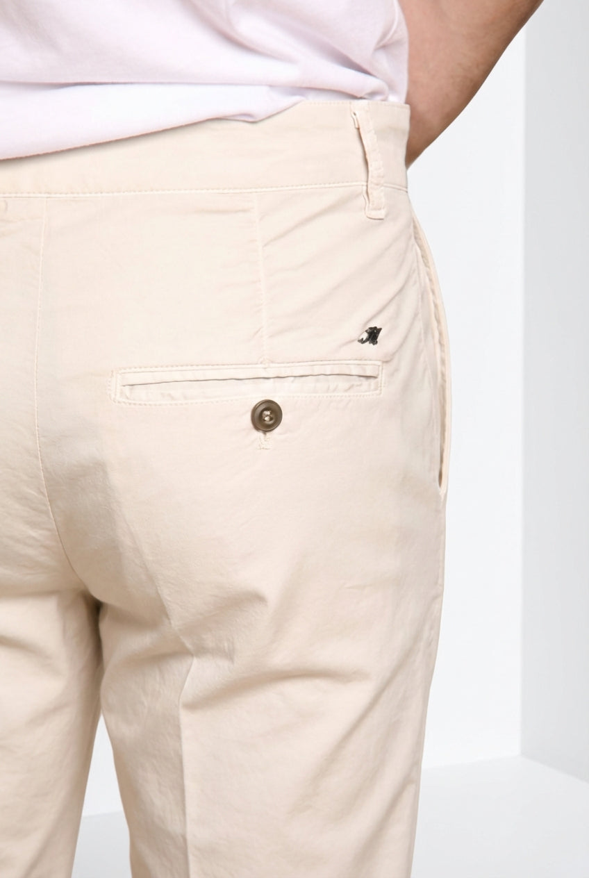 John Coolkhinos bermuda chino uomo in cotone pima logo edition carrot fit ①
