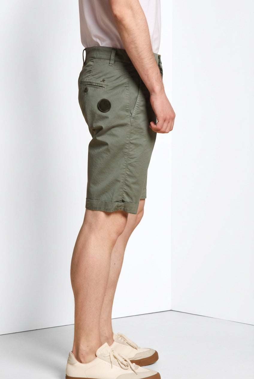 John Coolkhinos bermuda chino uomo in cotone pima logo edition carrot fit ①