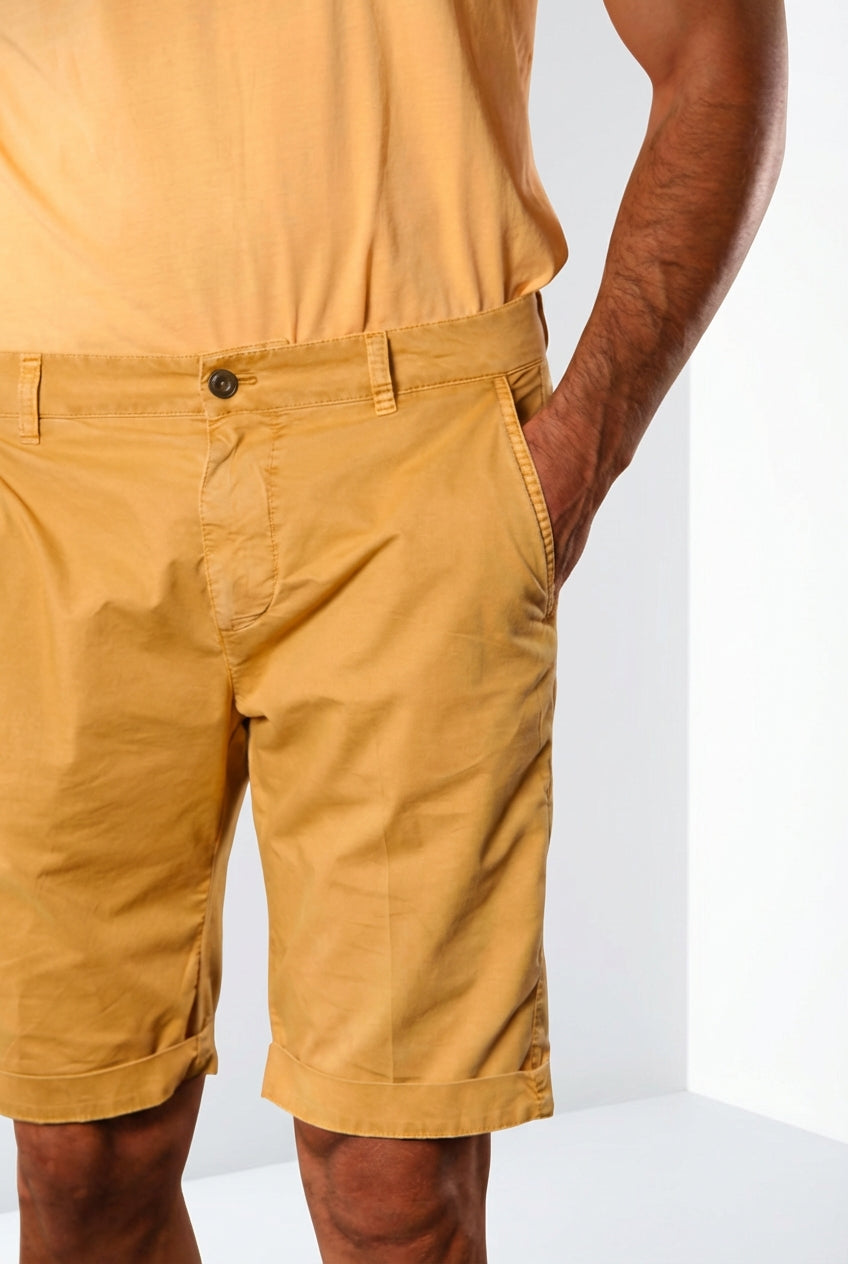 John Coolkhinos bermuda chino uomo in cotone pima logo edition carrot fit ①