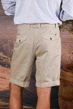 Pinces 22 Brocken Herren-Chino-Bermuda aus Baumwoll-Hanf-Mischung Relaxed Fit