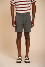 Chinos bermuda chino uomo in twill leggero stretch relaxed fit