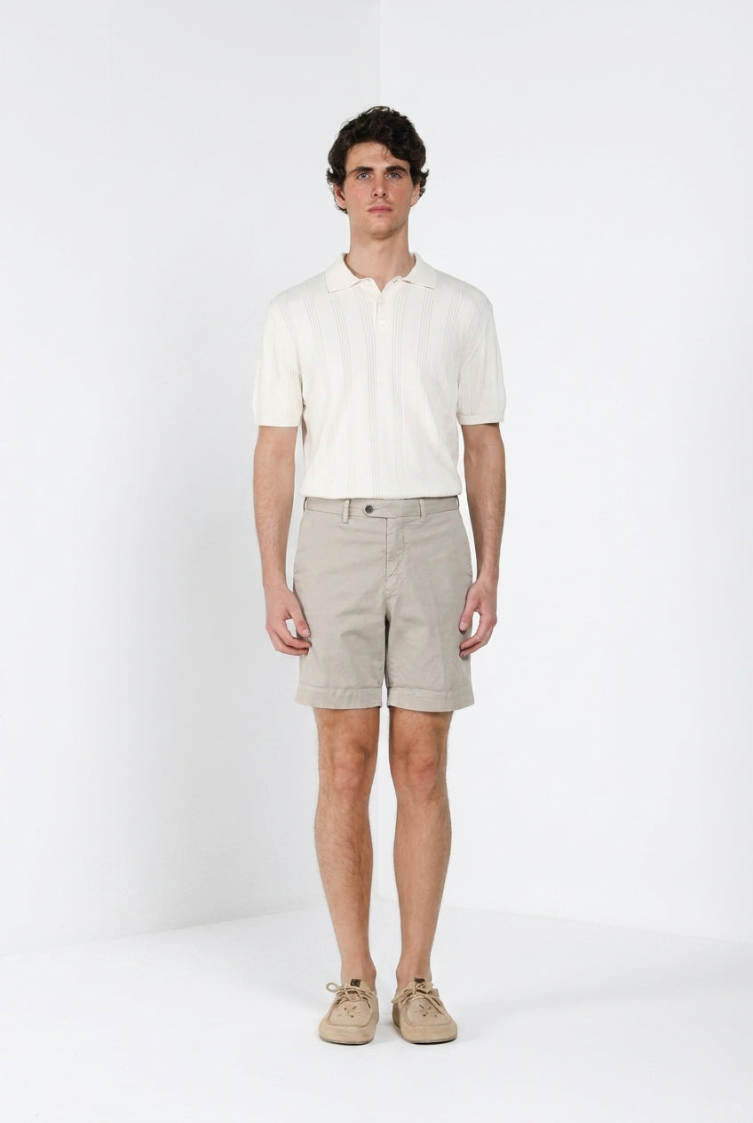Boston delamere bermuda chino uomo in twill stretch relaxed fit
