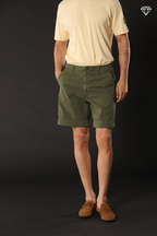 San Andreas M74 Herren-Chino-Bermuda aus Baumwoll-Canvas-Oxford logo edition Relaxed Fit ①