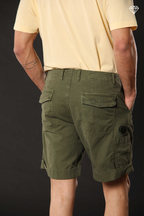 San Andreas M74 Herren-Chino-Bermuda aus Baumwoll-Canvas-Oxford logo edition Relaxed Fit ①