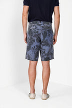 Denver M74 bermuda cargo uomo in canvas stampa hawaii relaxed fit