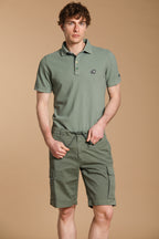 Cargo M74 Herren Cargo Bermuda aus Baumwoll-Twill Relaxed Fit