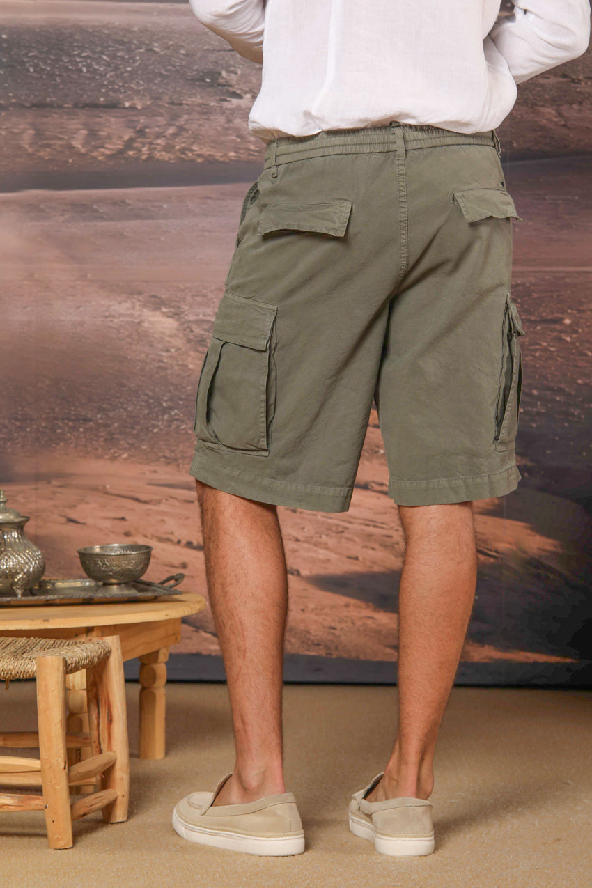 Cargo M74 Herren-Cargo-Bermuda aus Baumwoll-Canvas-Oxford Relaxed Fit