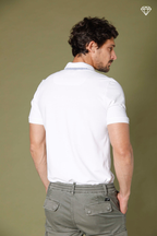 Leopardi Herren-Polo aus Piqué mit sartorialen Details ①
