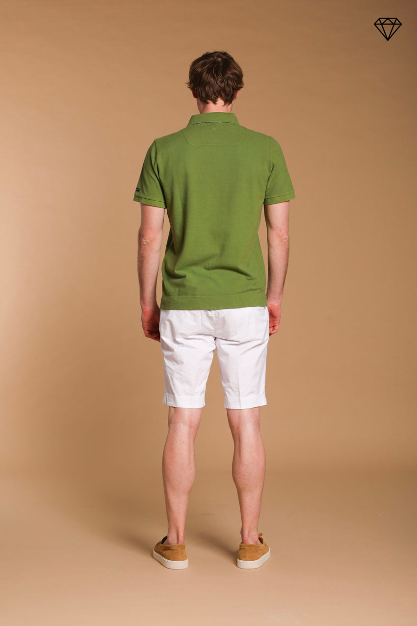 Leopardi Herren-Polo aus Piqué mit sartorialen Details ①