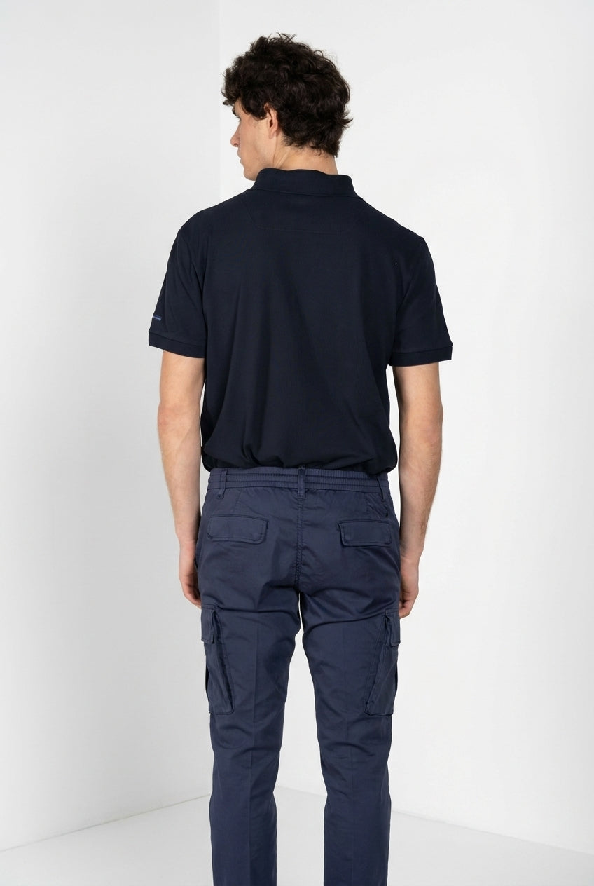 Leopardi men's polo shirt in piqué ①