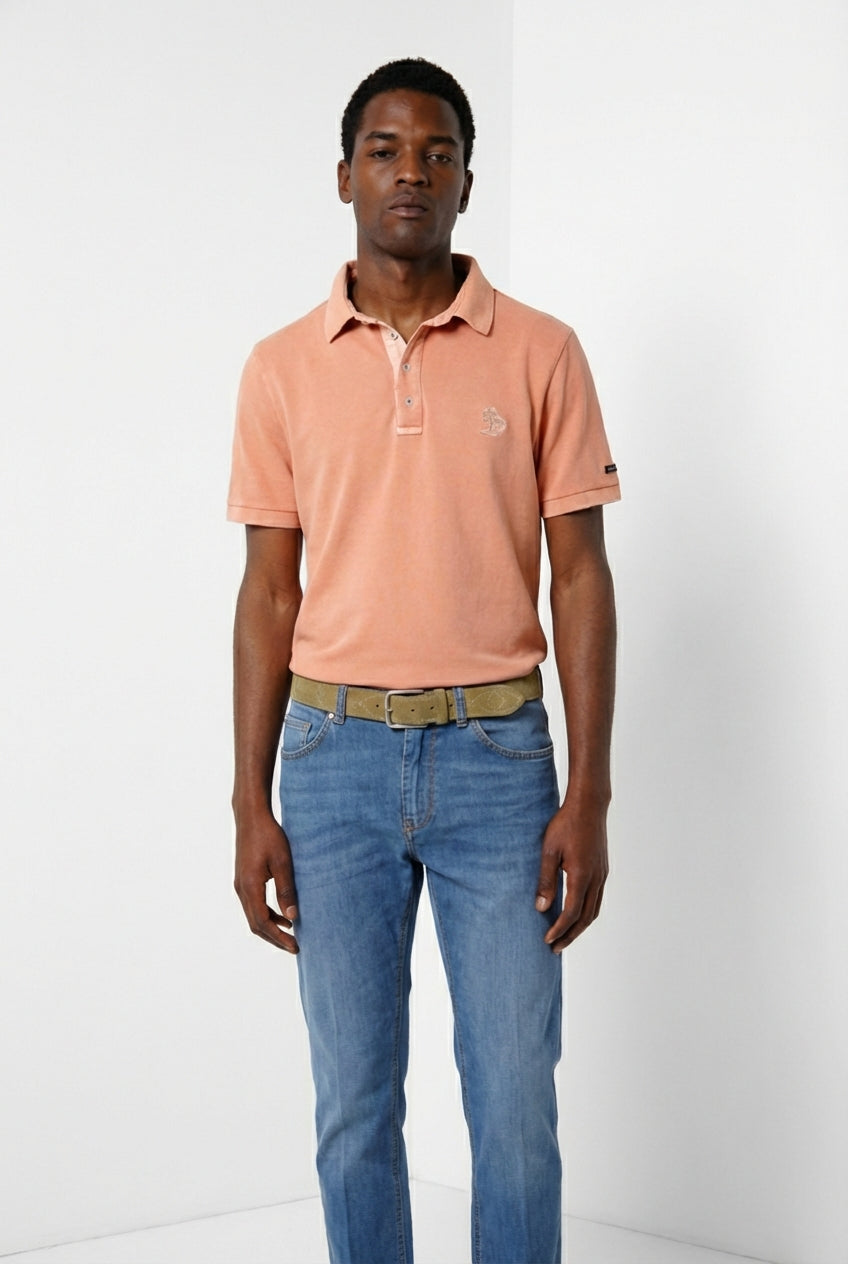 Leopardi delamere polo hombre en piquet