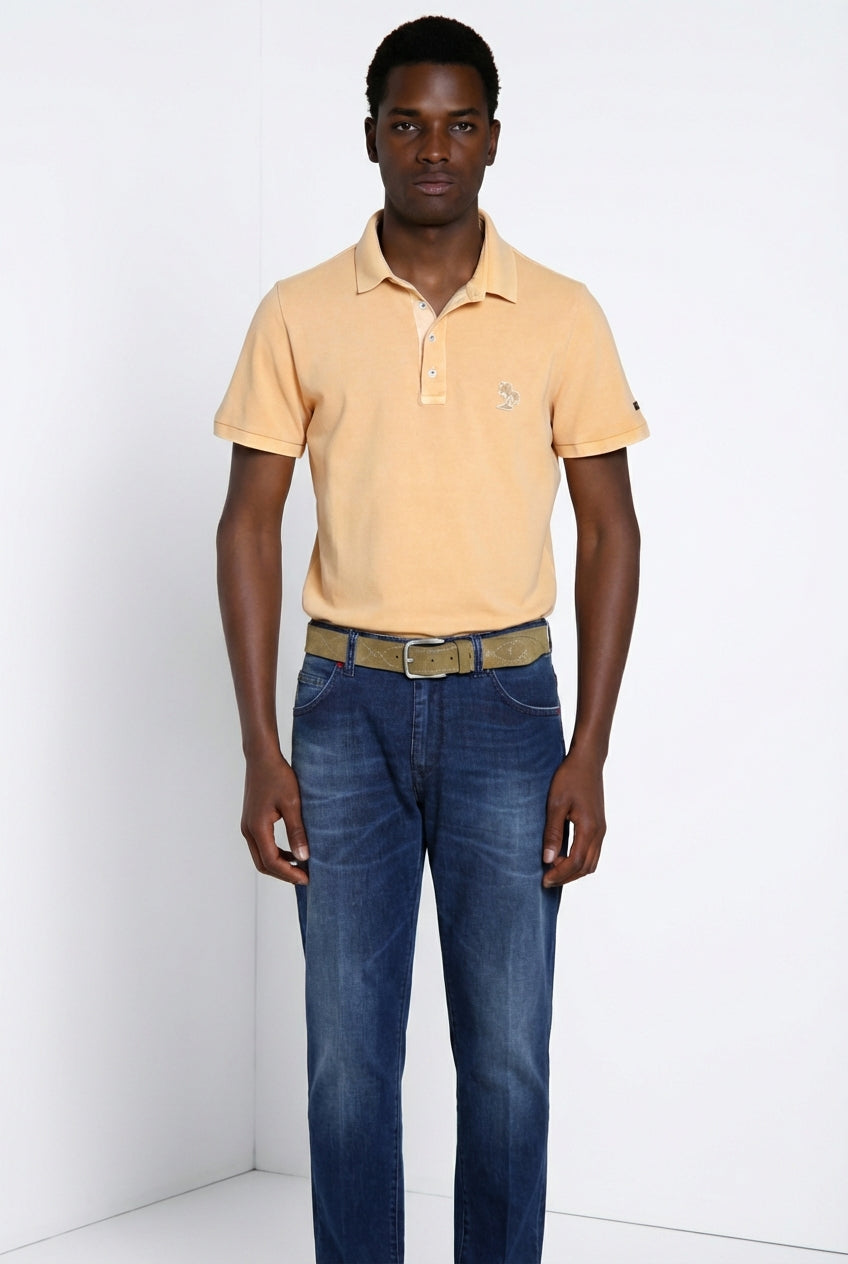 Leopardi delamere polo hombre en piqué