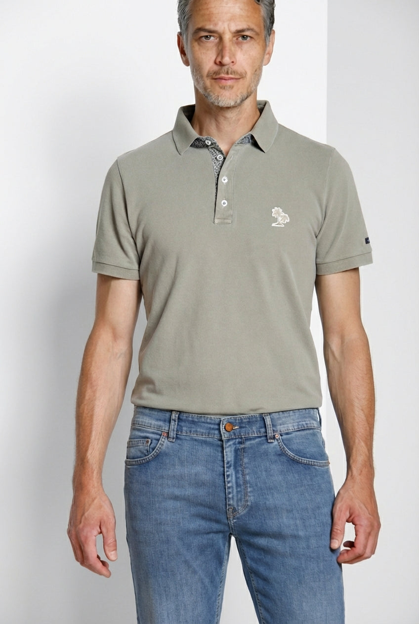 Leopardi delamere men's polo shirt in piquet